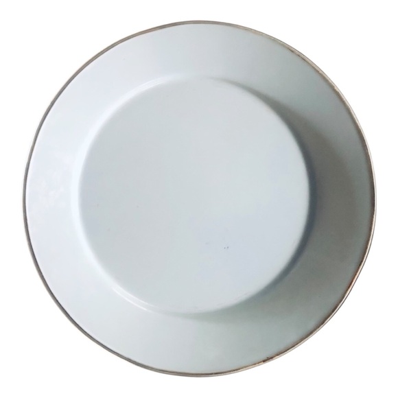 Golden Rabbit Enamelware Light Blue Bunny Rabbit Plate - Picture 4 of 4